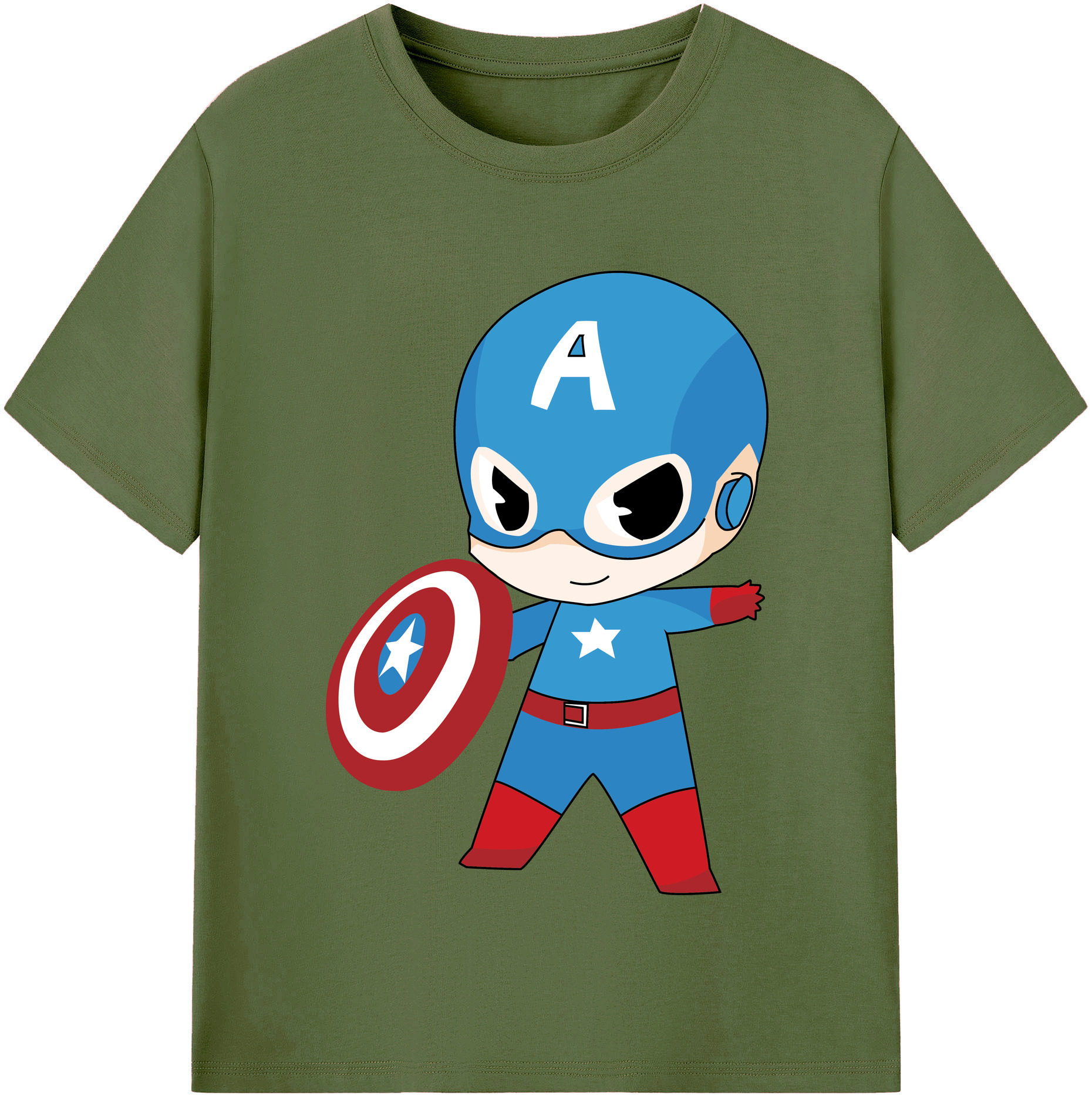 （画像用） アベンジャーズ The Avengers 綿100％半袖Tシャツ（フロントプリント）